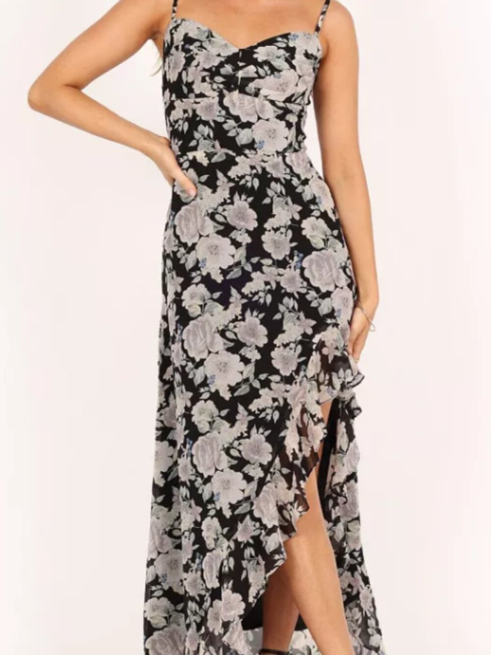 Charmaine Maxi Dress - Black Floral. Never worn.